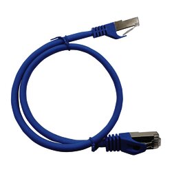 Patch Cord Cat6A 10G blindado 7.0M ( 22.96 ft ) AZUL