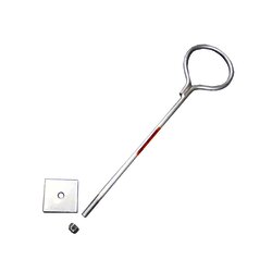 Ancla de Losa o Pared de 65 cm. de 1/2" de Grosor Galvanizado Electrolítico.