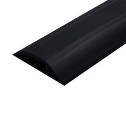 Canaleta flexible color negra de PVC auto extinguible tramo de 2.5m (9300-01254)