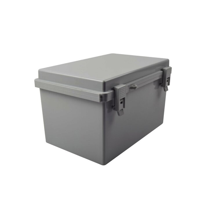 Gabinete Plástico para Exterior (IP65) de 185 x 285 x 180 mm Cierre por Broche.