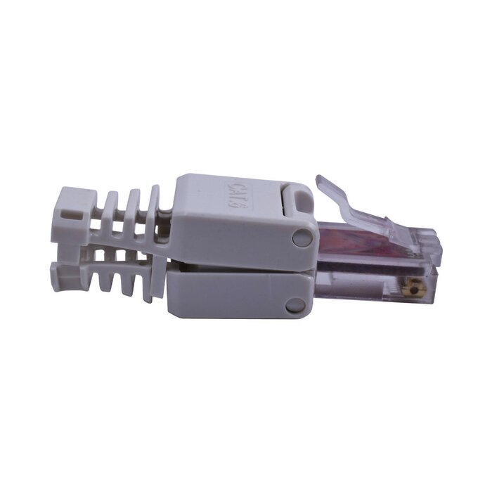 Conector de red RJ45 para cable CAT6 SIN USO DE HERRAMIENTAS
