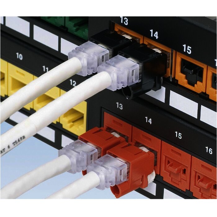 Kit de 10 Dispositivos para Impedir Desconexión de Plug RJ45, Color Rojo, Incluye Herramienta para Instalar/Retirar