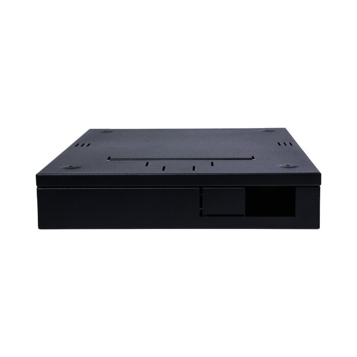 Gabinete de Escritorio para Resguardo de DVR/NVR de Dimensión Máxima: 315 x 62 x 288 mm. (Ancho x Alto x Prof.)