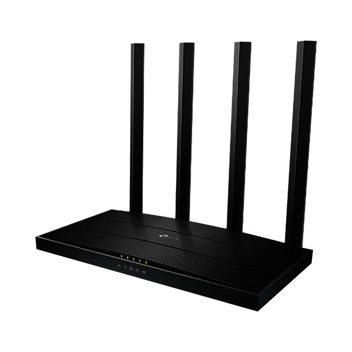 Router inalámbrico AC Wave 2 1900 doble banda 1 puerto WAN 10/100/1000 Mbps y 4 puertos LAN 10/100/1000 Mbps, MIMO 3X3, Beamforming