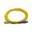 Jumper de Fibra Óptica Monomodo SC/UPC SC/APC Simplex, color amarillo 1 metro