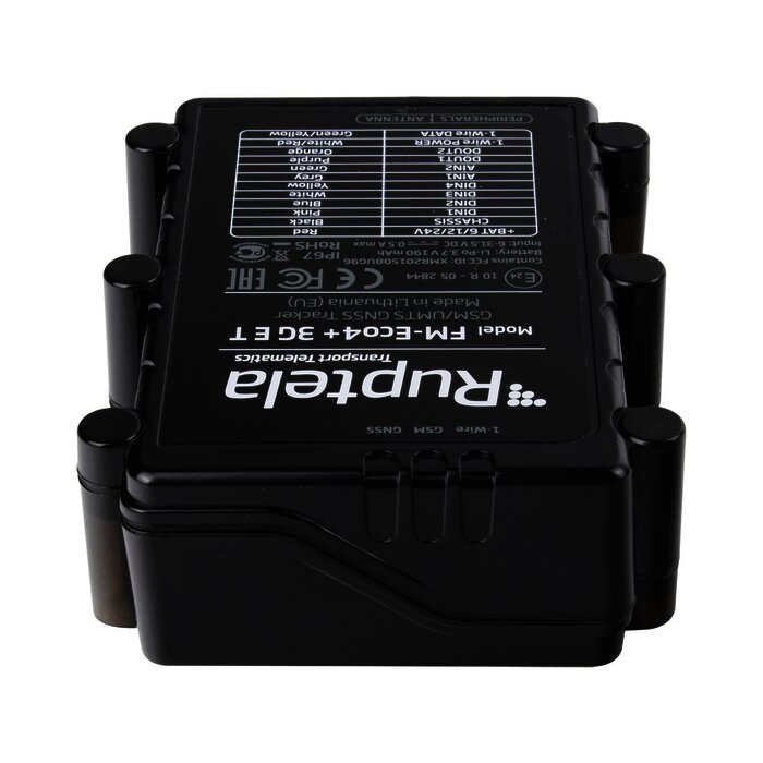 Localizador vehicular 3G con protección IP67 y antena satelital externa