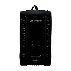 UPS de 750 VA/450 W, Topología Línea Interactiva, Entrada 120 Vca NEMA 5-15P, Tipo Gabinete Compacto, Con 12 Tomas NEMA 5-15R