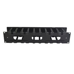 Organizador de Cable Horizontal RouteIT, Sencillo, Para Rack de 19in, 4in de profundidad, 2UR