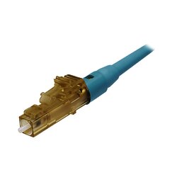 Conector de Fibra Óptica LC Simplex OptiCam, Multimodo 50/125 OM3/OM4, Pre-pulido, Color Aqua