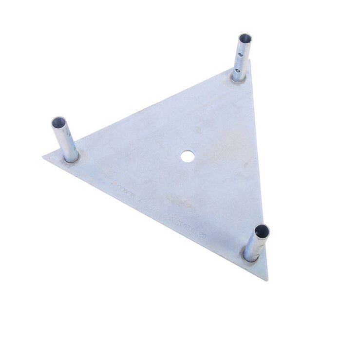 Base Triangular para Tramo STZ45 Galvanizado por Electrolisis.