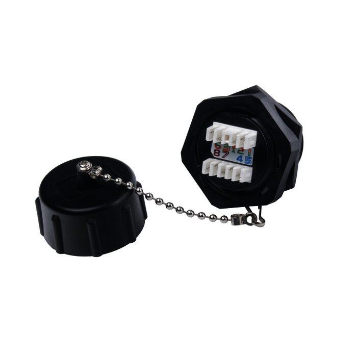 Jack Industrial RJ45 Categoría 6 Blindado, IP67 (Waterproof)