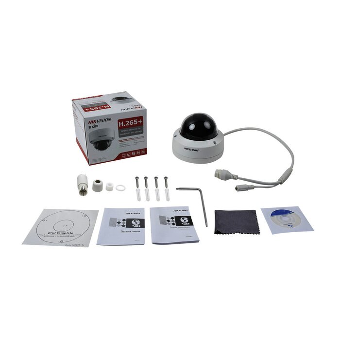 Domo IP 4 Megapixel / 30 mts IR EXIR / Exterior IP67 / IK10 / Lente 2.8 mm / WDR / PoE / Micro SD / Videoanaliticos Integrados