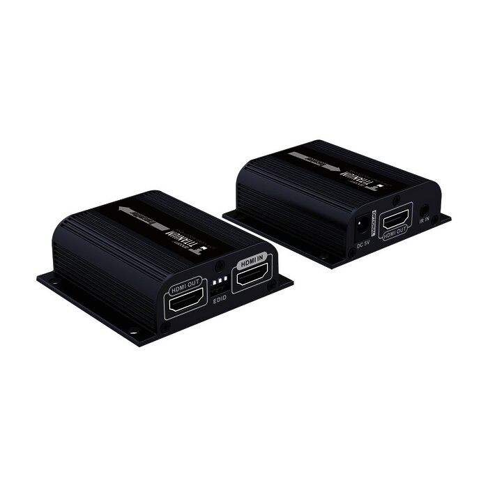 Kit extensor HDMI con loop de salida, para distancia de 50 metros con cable Cat 6 , Solo una fuente de alimentación en el transmisor, con control IR, 1080 p @ 50/60 Hz , compatible con HDCP.