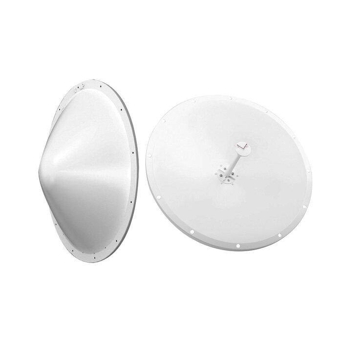 Kit de Antena y radomo, ganancia de 28 dBi, rango de frecuencia extendida (4.9 a 6.5 GHz), conectores SMA-macho inverso, incluye jumper, distancia de hasta 15 km