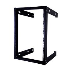 Rack Abierto de 19" para Montaje en Pared de 16 Unidades.