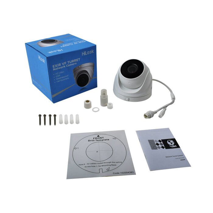 Turret IP 2 Megapixel / Lente Motorizado 2.8 - 12 mm / 30 mts IR EXIR / PoE / Exterior IP67 / dWDR / Micro SD / H.265+