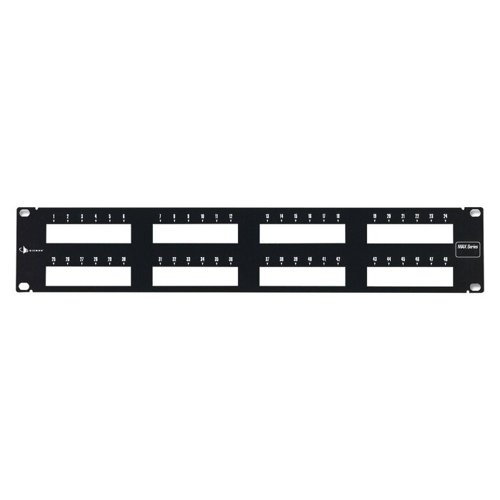 Patch Panel MAX Modular, de 48 Puertos, Plano, 2UR
