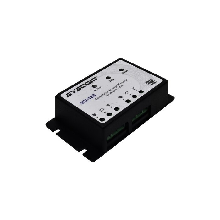 Controlador de Carga y Descarga para Sistemas Solares 30 A, 12/24 Vcd.