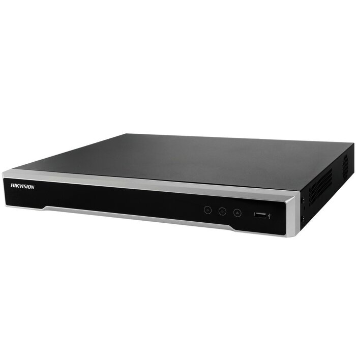 NVR 12 Megapixel (4K) / 8 canales IP / 8 Puertos PoE+ / 2 Bahías de Disco Duro / Switch PoE 300 mts / HDMI en 4K / Soporta POS