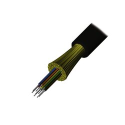 Cable de Fibra Óptica de 12 hilos, Interior/Exterior, Tight Buffer, No Conductiva (Dielectrica), Plenum, Multimodo OM4 50/125 optimizada, 1 Metro