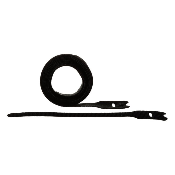 Kit de 10 Cintas de Contacto, de 12.7mm (.50in) de Ancho, 203mm (8in) de Largo, Color Negro