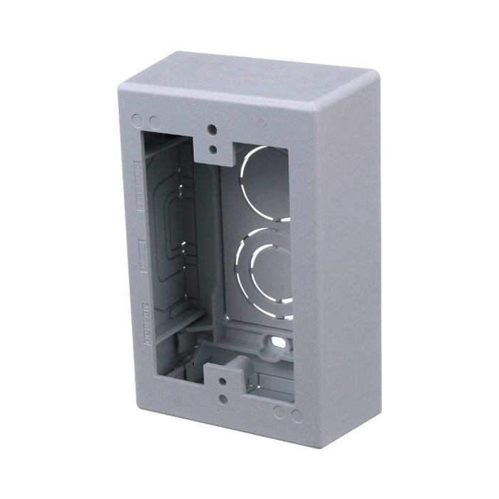 Caja de Pared Superficial, uso Universal con Placas de Pared, Con Cinta Adhesiva, Color Blanco