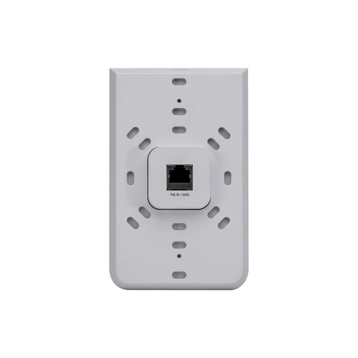 Access Point UniFI doble banda cobertura 180&deg; MIMO 2x2 diseño placa de pared con dos puertos adicionales, hasta 100 usuarios Wi-Fi