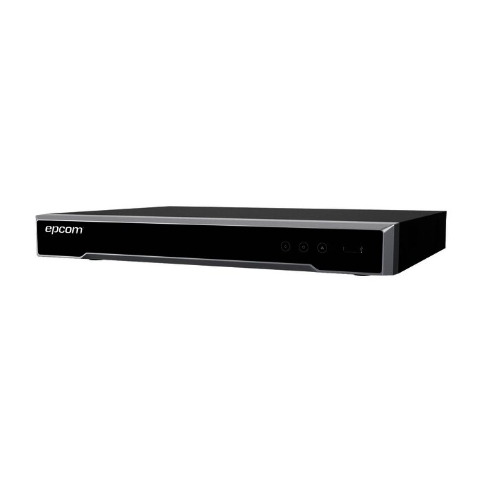 DVR 8 Megapixel / 8 Canales 4K TURBOHD + 8 Canales IP / 1 Bahía de Disco Duro / 4 Canales de Audio / Audio por coaxitron / 8 Entradas de alarma / Vídeoanálisis