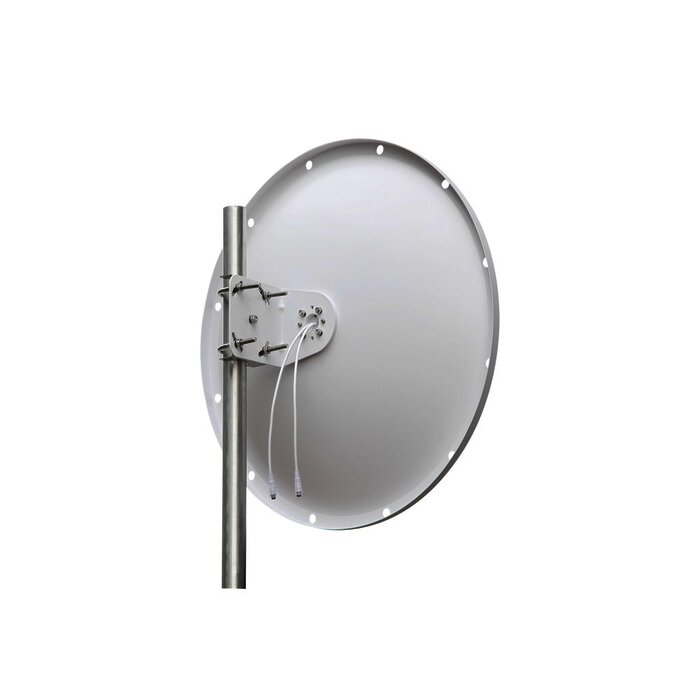 Antena Parabólica de Frecuencia Extendida, 4.8 - 6.5 GHz, 28 dBi, Conectores SMA-Macho Inverso