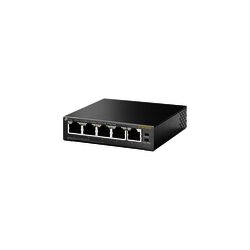 Switch PoE no Administrable de escritorio 5 puertos 10/100 Mbps, 4 puertos PoE, 58 W