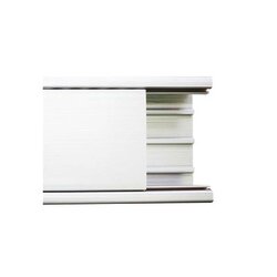 Canaleta con tapa en color blanco de PVC auto extinguible 100 x 52 x 2500mm (5501-01250)