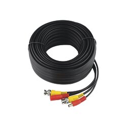 Cable Coaxial armado con conector BNC y Alimentación, longitud de 30m, Optimizado para HD ( TurboHD, HD-SDI, AHD )