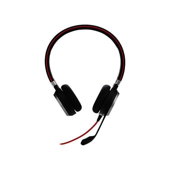 Jabra Evolve 40 Duo con Conexión USB / 3.5 mm, indicador de ocupado y cancelación de ruido pasiva (6399-823-109)