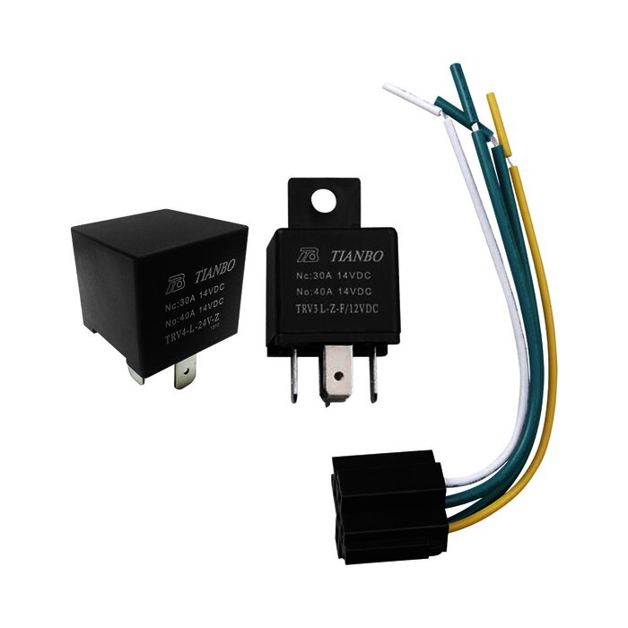 Relevador de 5 pines automotriz de 24 volts
