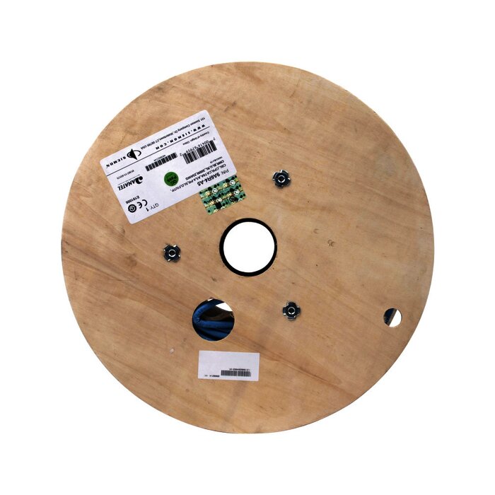 Bobina de Cable Blindado F/UTP de 4 Pares, Z-MAX, Cat6A, Soporte de Aplicaciones 10GBase-T, CMR (Riser), Color Azul, 305m