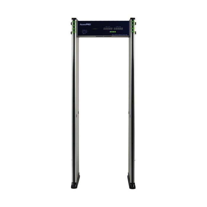 Detector de metales de 6 zonas/ Uso en Interior/ Contador de alarmas y Personas