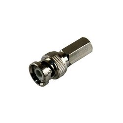 Conector BNC macho hexagonal para cable coaxial RG59/RG6
