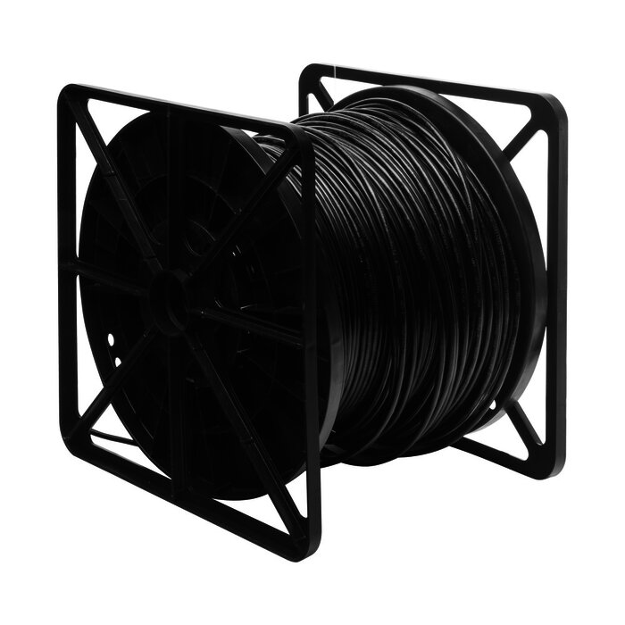 Bobina de cable de 305 m, Cat5e , FTP, blindado, para intemperie, color negro, UL, para aplicaciones en CCTV, redes de datos.