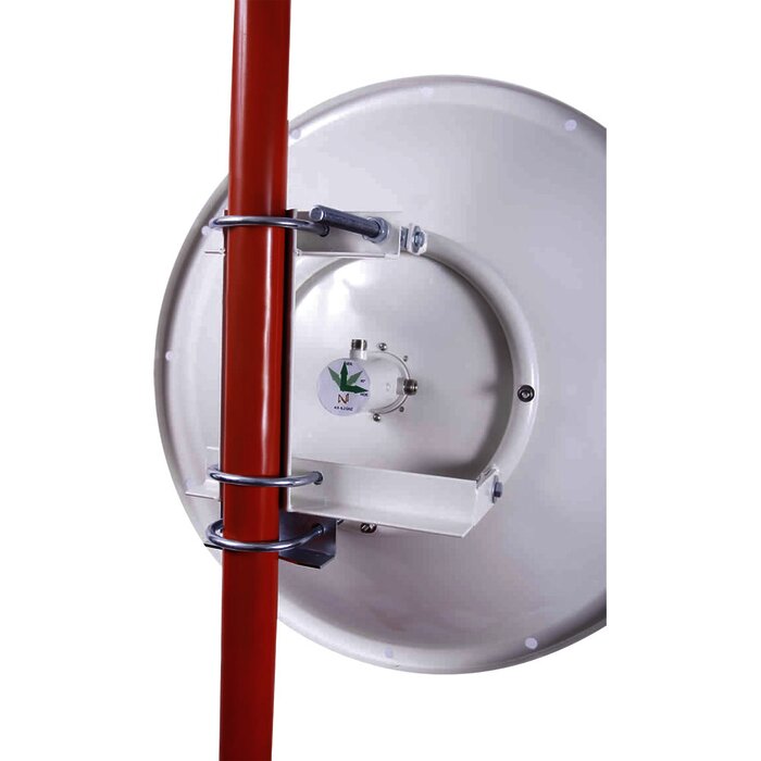 Antena Direccional de 2 ft, 4.9-6.2 GHz, Ganancia 30 dBi con SLANT de 45 ° y 90 °, Conectores N-hembra, montaje incluido.