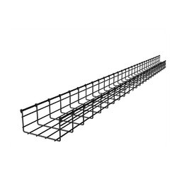 Charola tipo malla 105/200 mm ancho, con acabado Electro Zinc, tramo 3m