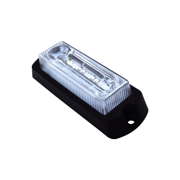 Luz Auxiliar Ultra Brillante X13 de 4 LEDs, Color Azul, con mica transparente
