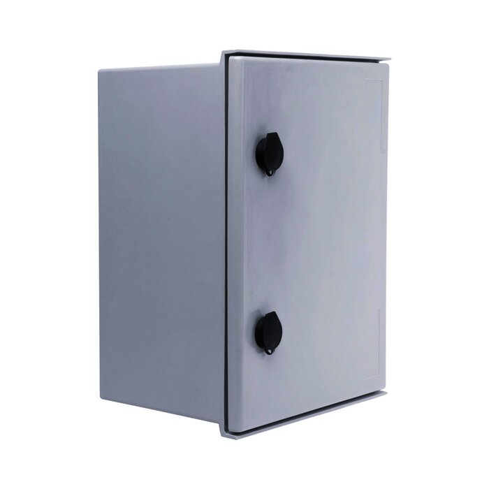 Gabinete de Poliéster IP66 Uso en Intemperie (300 x 400 x 200 mm) con Placa Trasera Interior (Incluye Chapa y Llave).