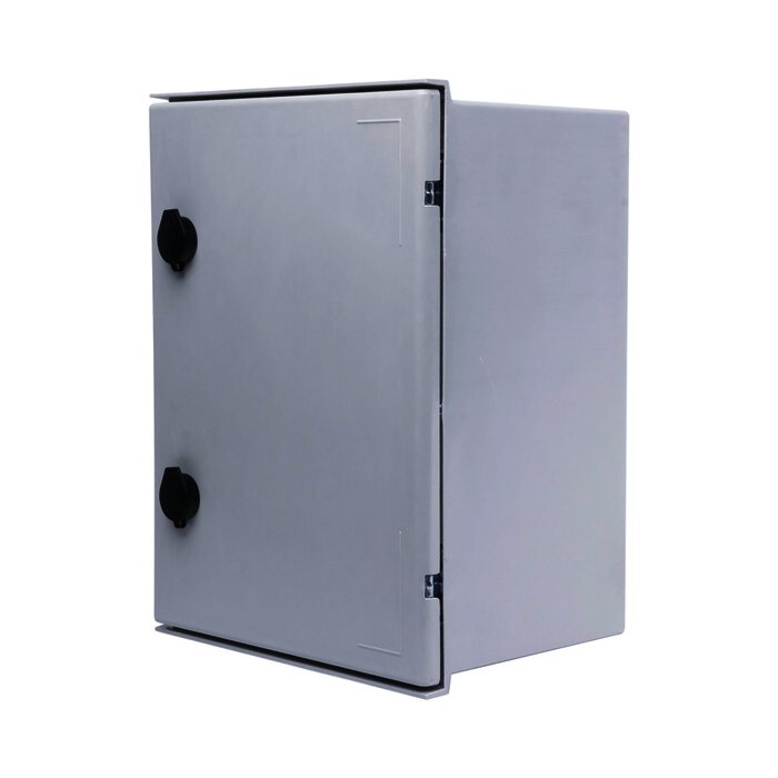 Gabinete de Poliéster IP66 Uso en Intemperie (300 x 400 x 200 mm) con Placa Trasera Interior (Incluye Chapa y Llave).