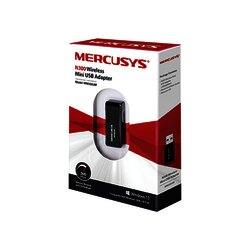 Adaptador inalámbrico N USB 2.0 de 300 Mbps 2.4 GHz, 2T2R con 2 antenas internas