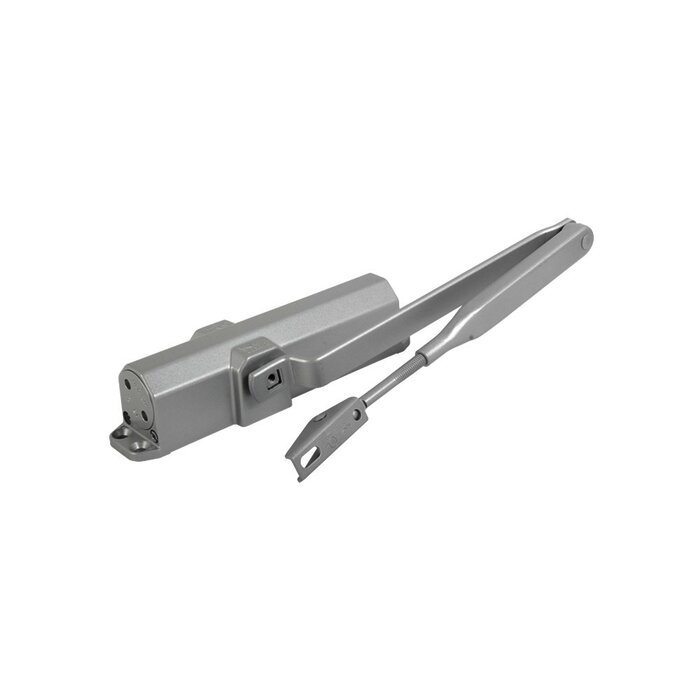 Cierrapuertas Fuerza 4/ Para puertas de hasta 1100 mm de Ancho/ Color Plata /Certificación UL