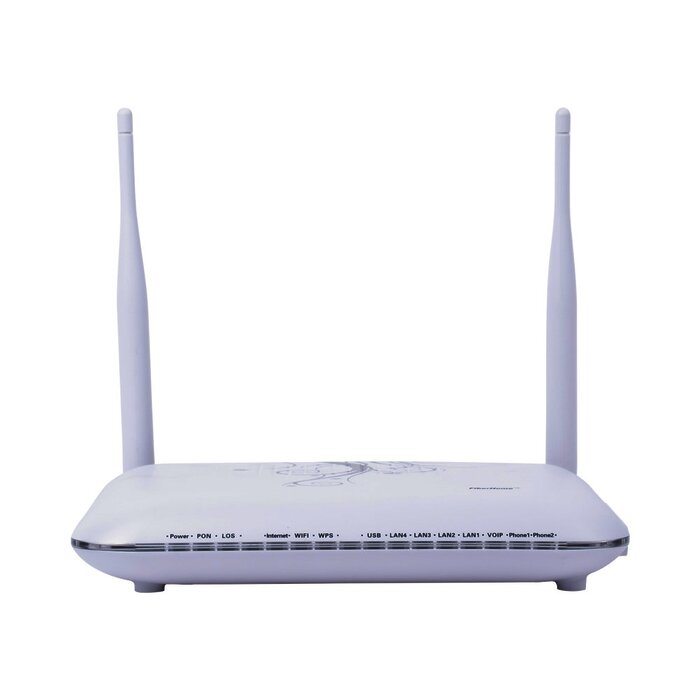 ONU para Aplicaciones FTTH/GPON, WiFi 2.4 GHz, MIMO 2X2, 4 Puertos Gigabit Ethernet, conector SC/UPC