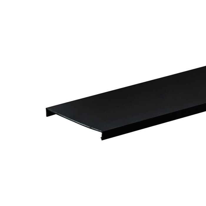 Tapa para Canaleta Ranurada de 4 in de Ancho, 1828.8 mm de Largo, Color Negro