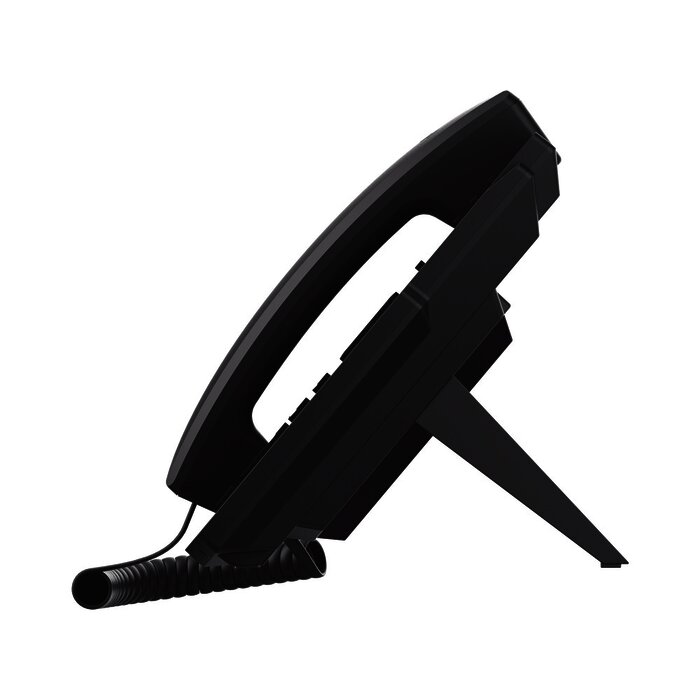 Teléfono IP Empresarial con Estándares Europeos, 6 lineas SIP con pantalla LCD a color, puertos Gigabit, IPv6, Opus y conferencia de 3 vías, PoE/DC (incluye fuente).