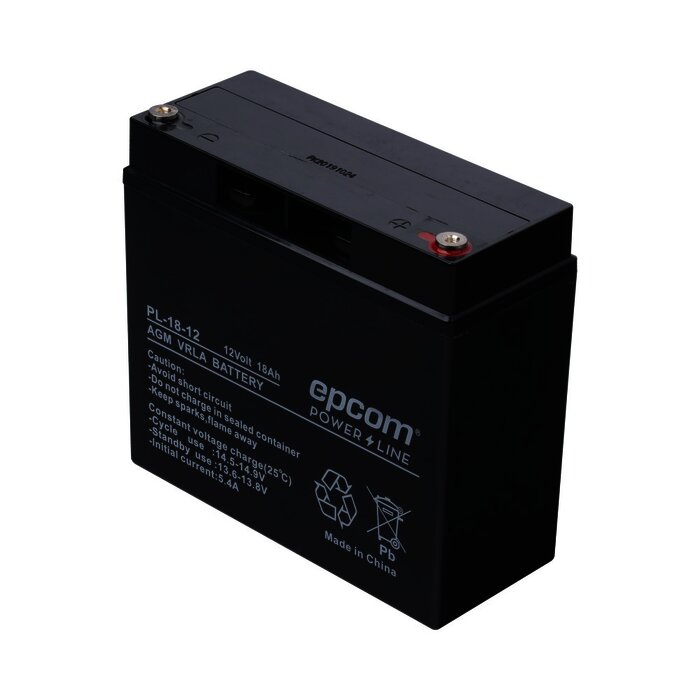 Batería con Tecnología AGM / VRLA, 12 Vcd, 18 Ah. terminal de tornillo HEX