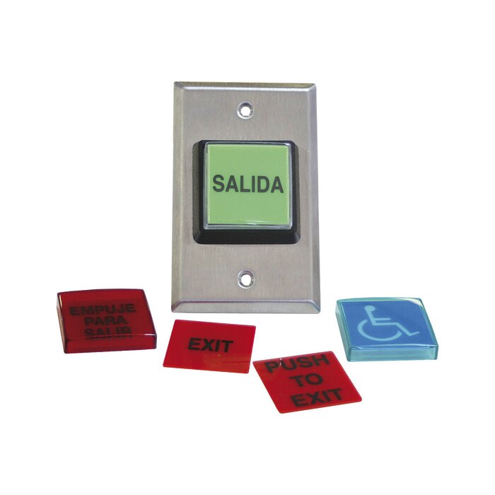 Botón de Salida / MÚLTIPLES Placas/ Luz LED /2 Años Garantia